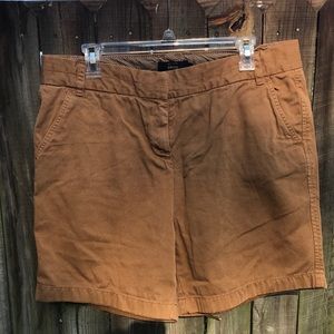 Brown J. Crew Chino Shorts
